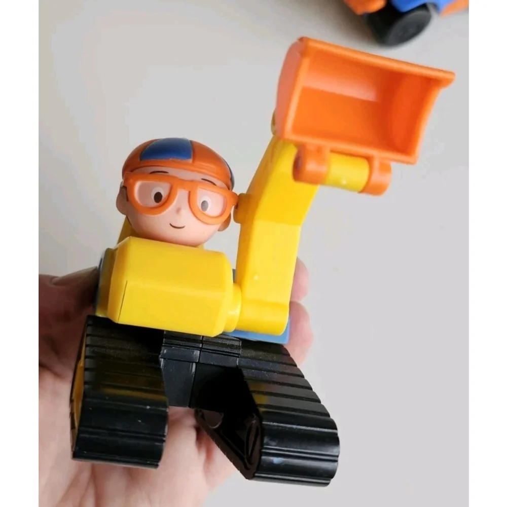 Blippi Mini Vehicles Lot of 3 - Excavator, Garbage Truck & Blippi Mobile 2019